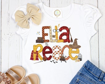 Personalized Wizard School Shirt: Custom Name Tee