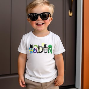Personalized Bat Hero Name Shirt: Custom Birthday Tee