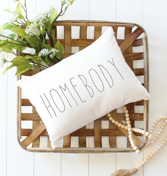 Homebody Pillow//Southern Charm Cover//Farmhouse Pillow//Porch Etsy