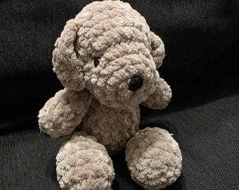Handmade Crochet Amigurumi Puppy - Soft Cuddly Plushie