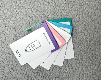 3D Printed Yoto Card Holder Set | Kids Audio Player Accessory | Offset Hole