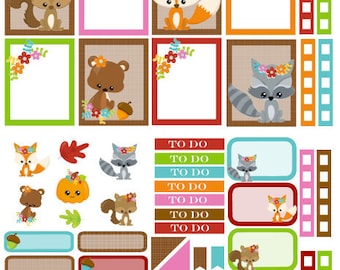 Woodland Friends planner kit