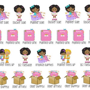 AA Planner Girl Orders Meet Ups and sales stickers