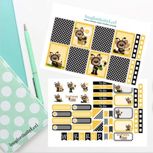 Bee planner sticker kit