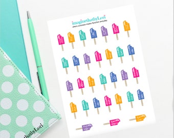 Mini popsicle summer ice cream countdown date cover