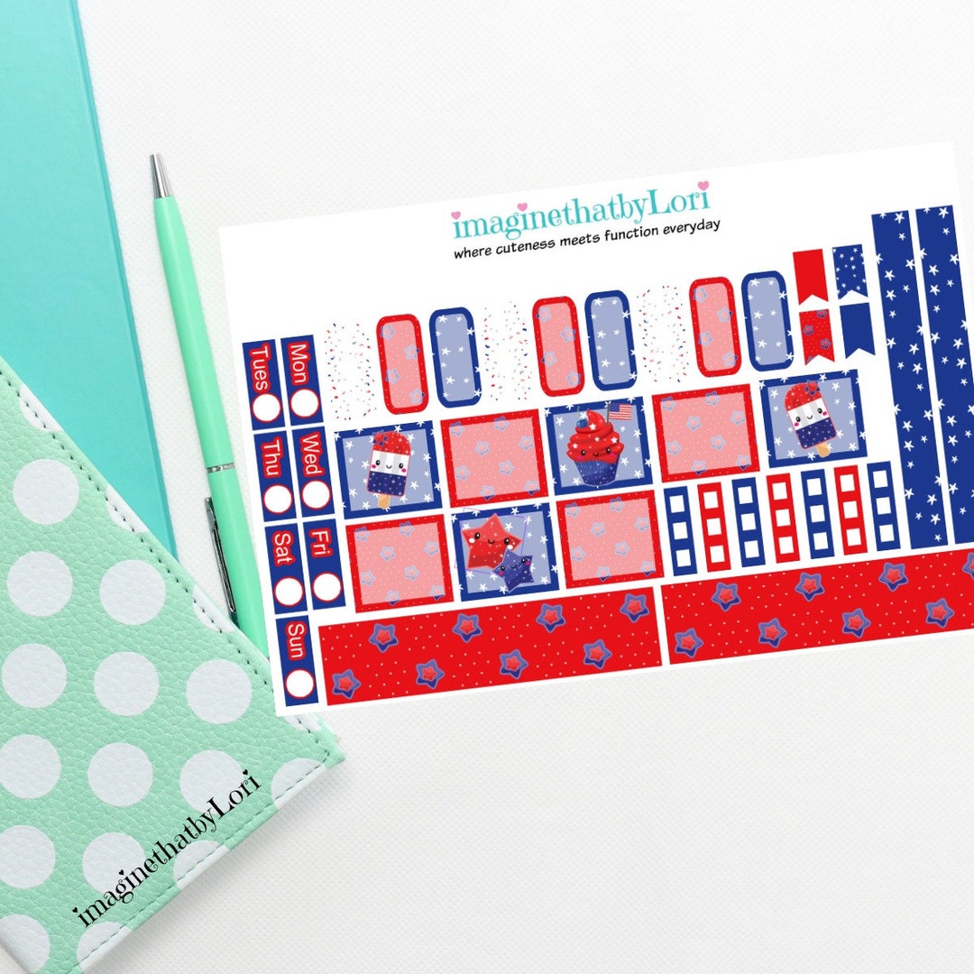 4th of July Sweets Hobo Hobonichi Kit - Etsy