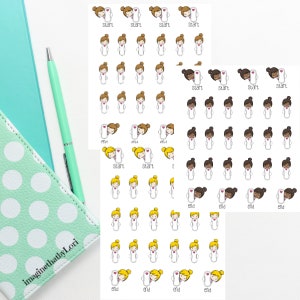 cuties planner stickers period tracker