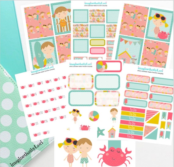 Beach Kids Mini Kit Beach Summer Vacation Crab Seagull Pool Etsy