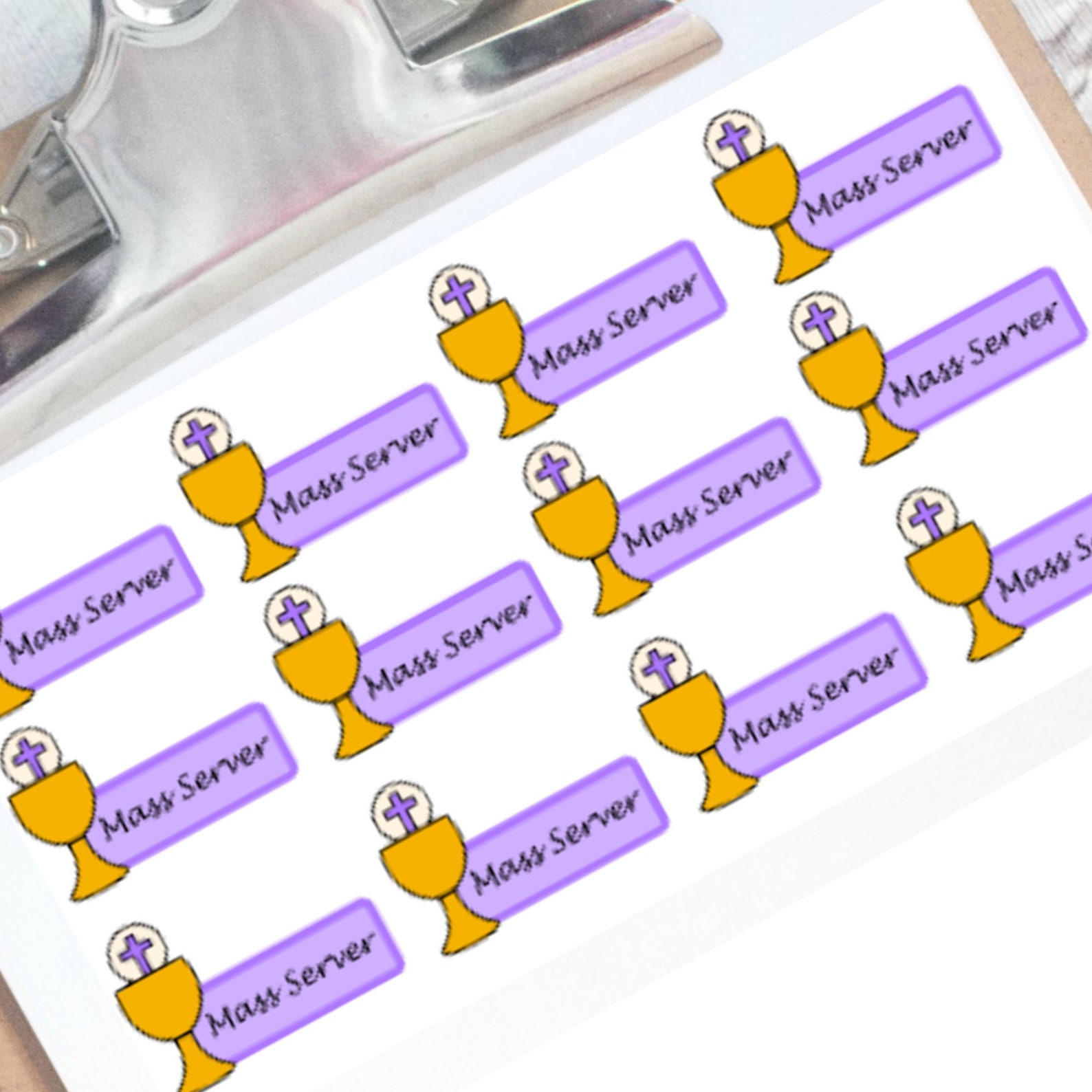 Mass Server Altar Server Planner Stickers - Etsy