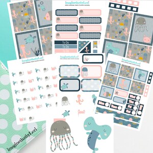 Under the sea Mini Kit Beach Summer Vacation Turtle Jellyfish Shark