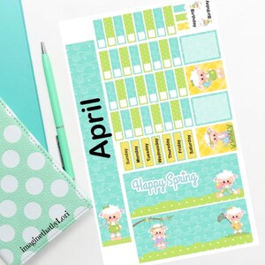 Hobonichi Weeks Monthly Kit April Lamb Easter Spring