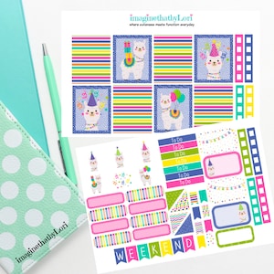 Llama Birthday Party Celebration kit