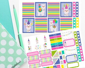 Llama Birthday Party Celebration kit