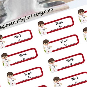 Male Nurse schedule planner stickers