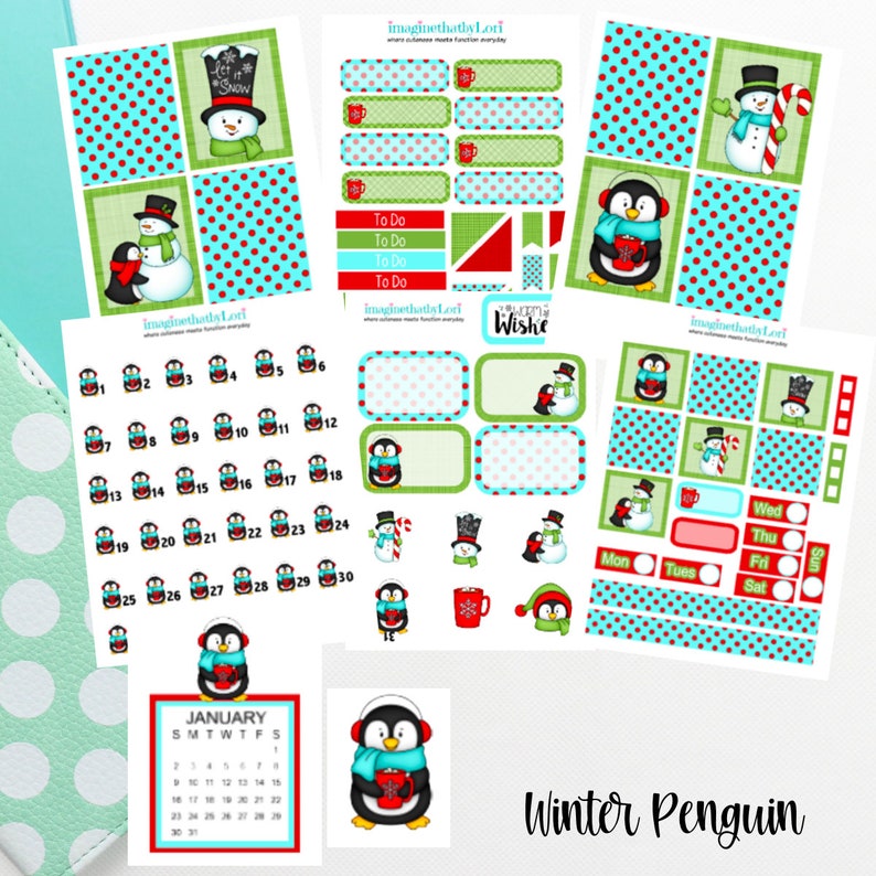 Penguin Mini Christmas Holiday Kit image 1
