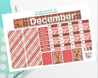 Hobonichi Weeks Monthly Kit December Gingerbread Kisses Christmas