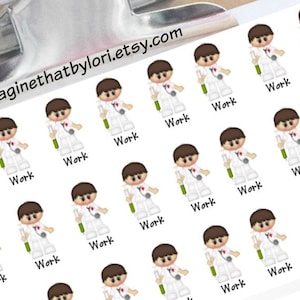 Male Nurse planner stickers