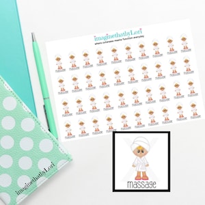 Massage planner stickers