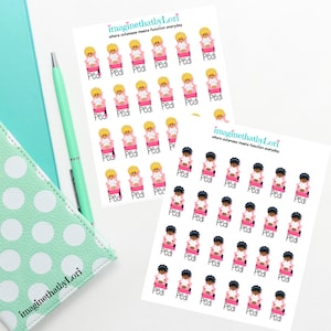 Mani PEdi manicure pedicure spa nail salon planner stickers