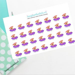 pool day planner stickers