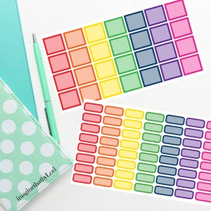 hobonichi rainbow colored boxes