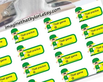 Tball planner stickers