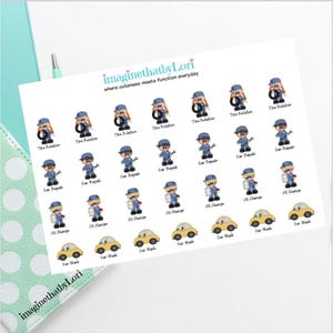 Car repair oil change planner stickers