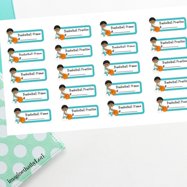 Basketball planner stickers (AA)