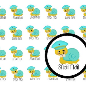 Snail mail planner stickers