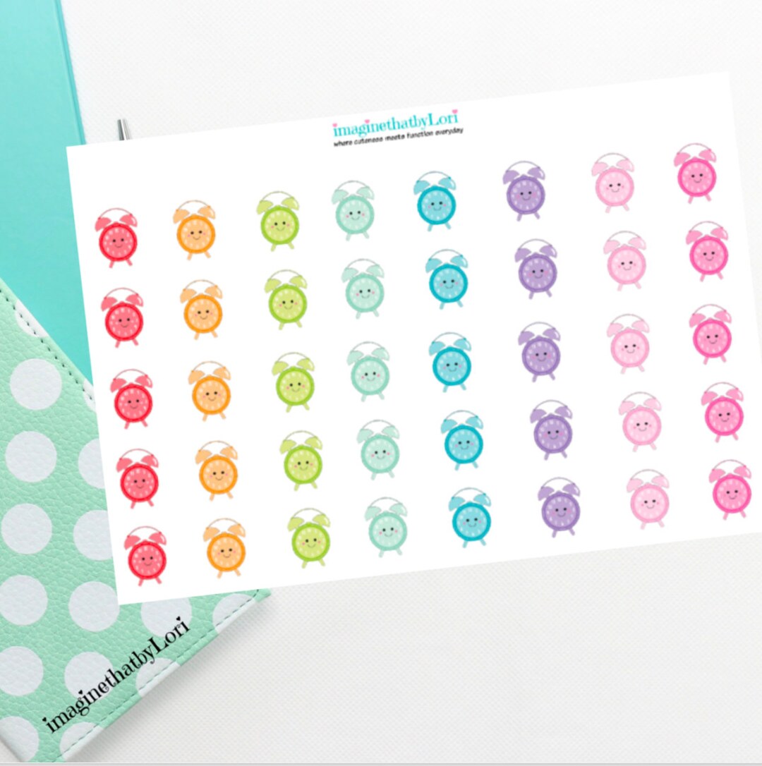 Clock Planner Stickers - Etsy