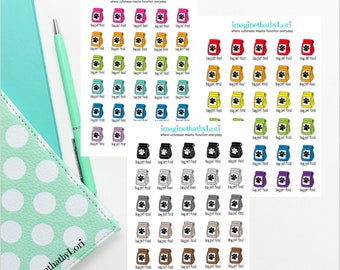 Buy pet food bag cat dog puppy kitten planner stickers