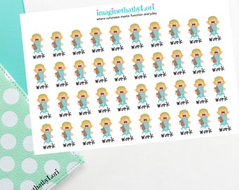 scrub nurse, hygientist or surgery work planner stickers