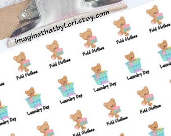 Laundry Day planner stickers