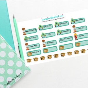 real estate planner stickers buying or selling a house