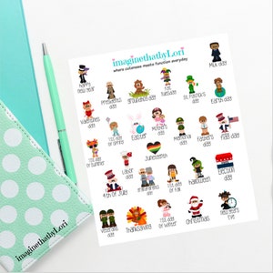 Mini Holiday Planner Stickers