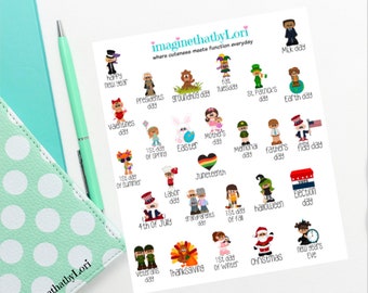 Mini Holiday Planner Stickers
