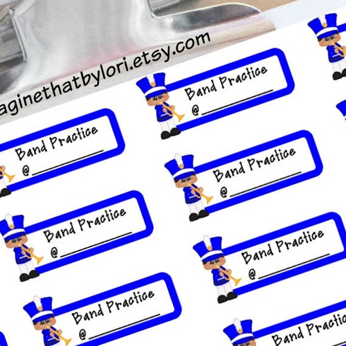 Marching Band Practice Planner Stickers Etsy