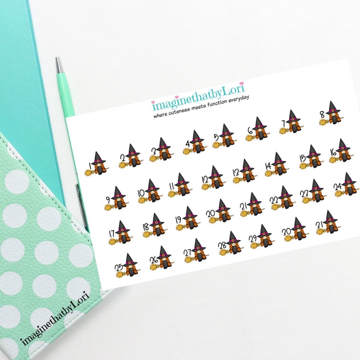 New Gnome Halloween Fall October Planner Stickers Date Cover Countdown ...