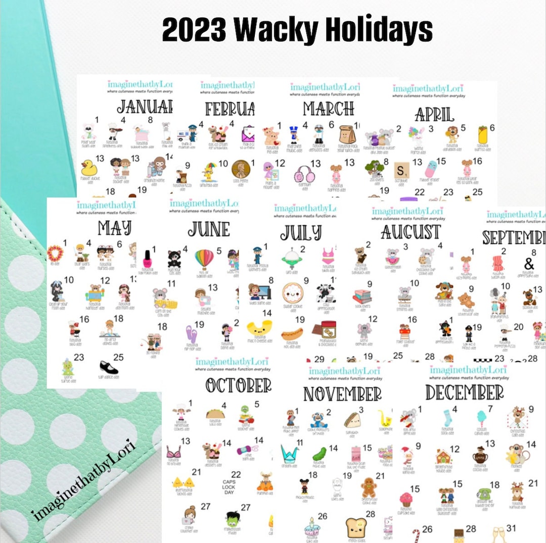All New 2023 Wacky Fun Holidays Etsy