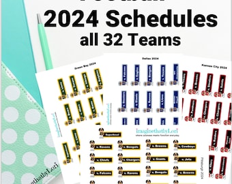 2024 Pro football team football schedules