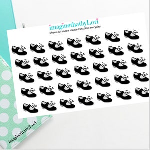 Tap class dance planner stickers