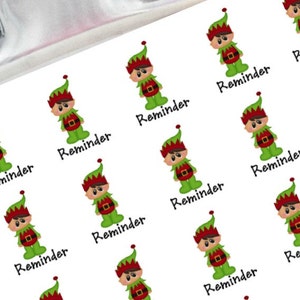 Elf reminder planner stickers