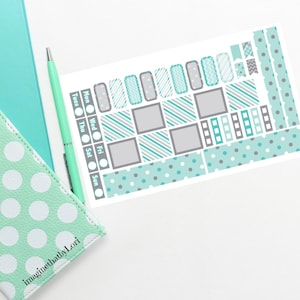 Hobonichi weeks teal and gray weekly