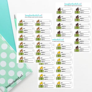 cuties after pay tracker planner stickers