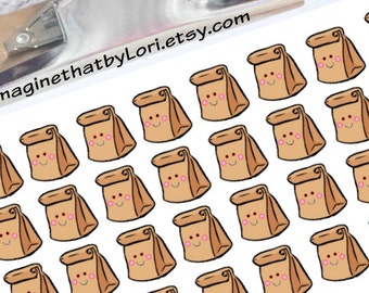 Lunch bag planner stickers