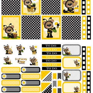 Bee planner sticker kit