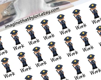 Police stickers for your planner