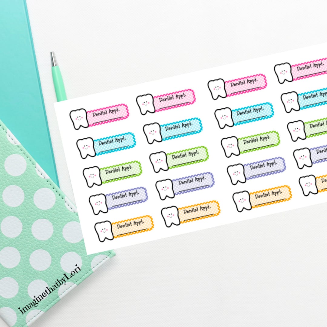 Dentist Appointment Planner Sticker - Etsy