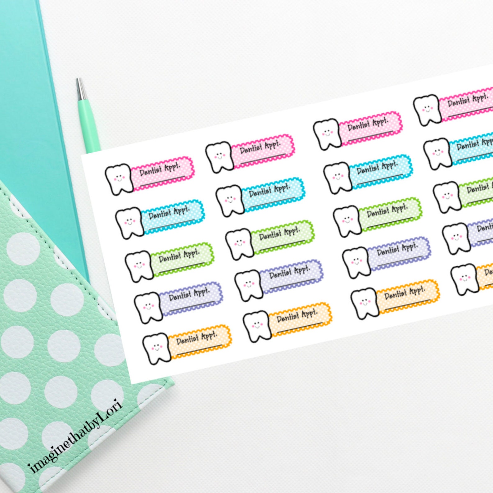 Dentist Appointment Planner Sticker - Etsy
