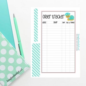 Hobonichi Weeks Full page tracker sticker for online orders snail mail